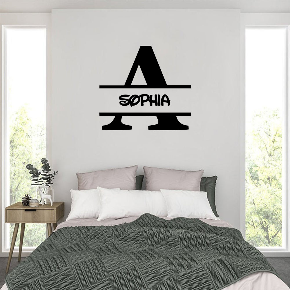 Home Decor Wall Tiles - 1PC Fashion Letter A Personalized Text