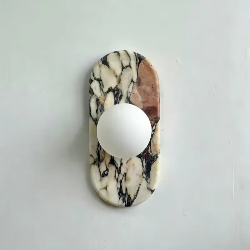 Home Decor Light - SJX Minimalist Natural Calacatta Viola Marble
