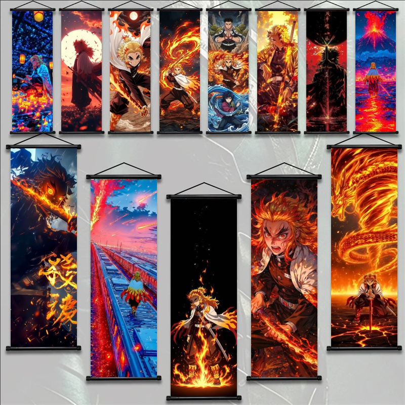 Home Decor Pinterest - Demon Slayer Kyojuro Rengoku HD Print