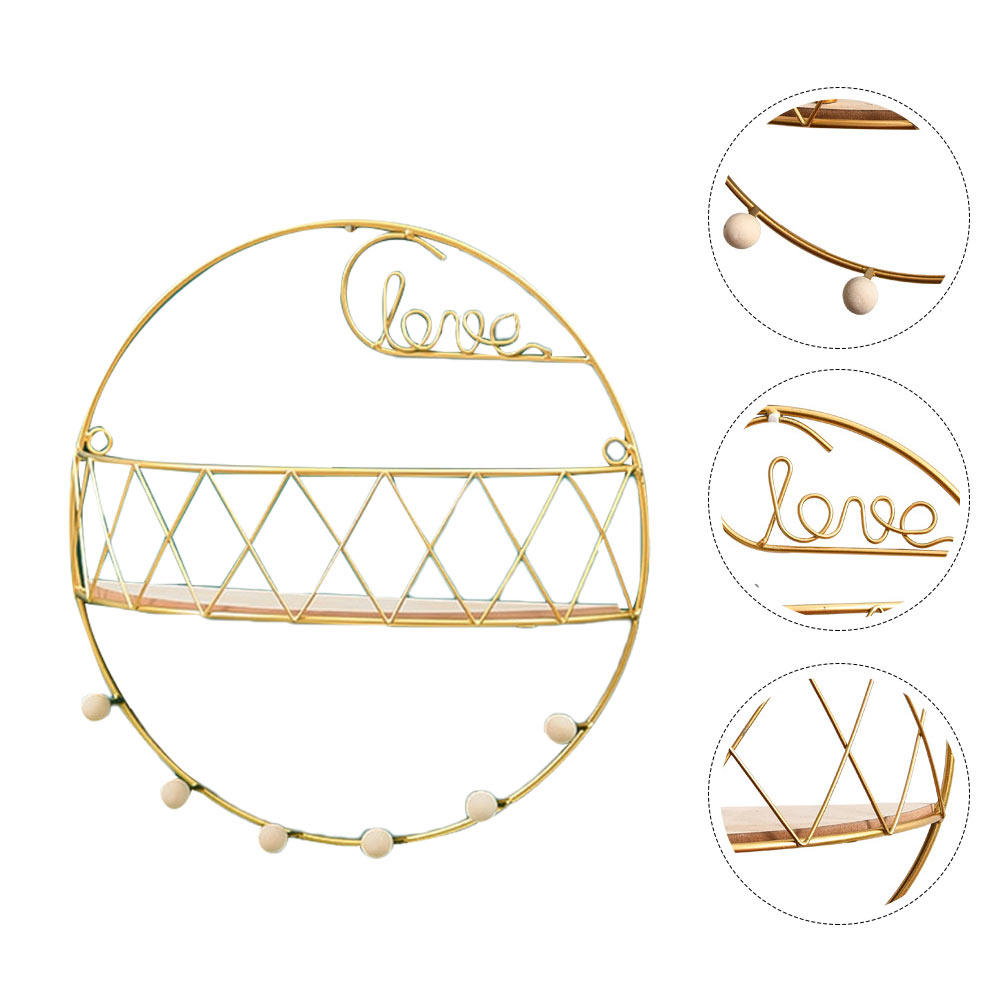 Home Decor Gold - 1pc Creative Wall Hanging Rack Gold