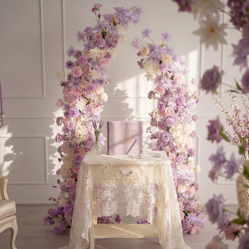 Home Decor Event - 5D Uflower Purple Pink Lilies Artificial
