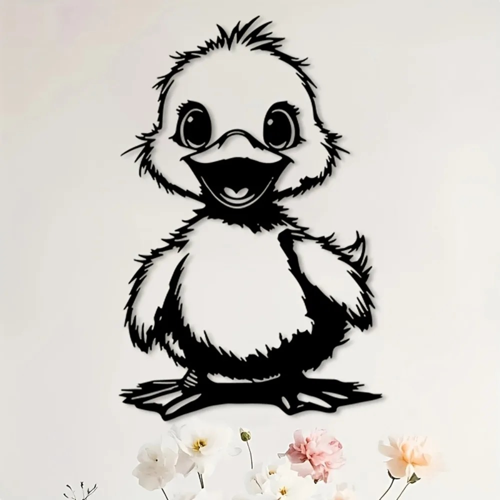 Cute Duck 2D Flat Printed Meta - Home Decor Duck 评论和价格