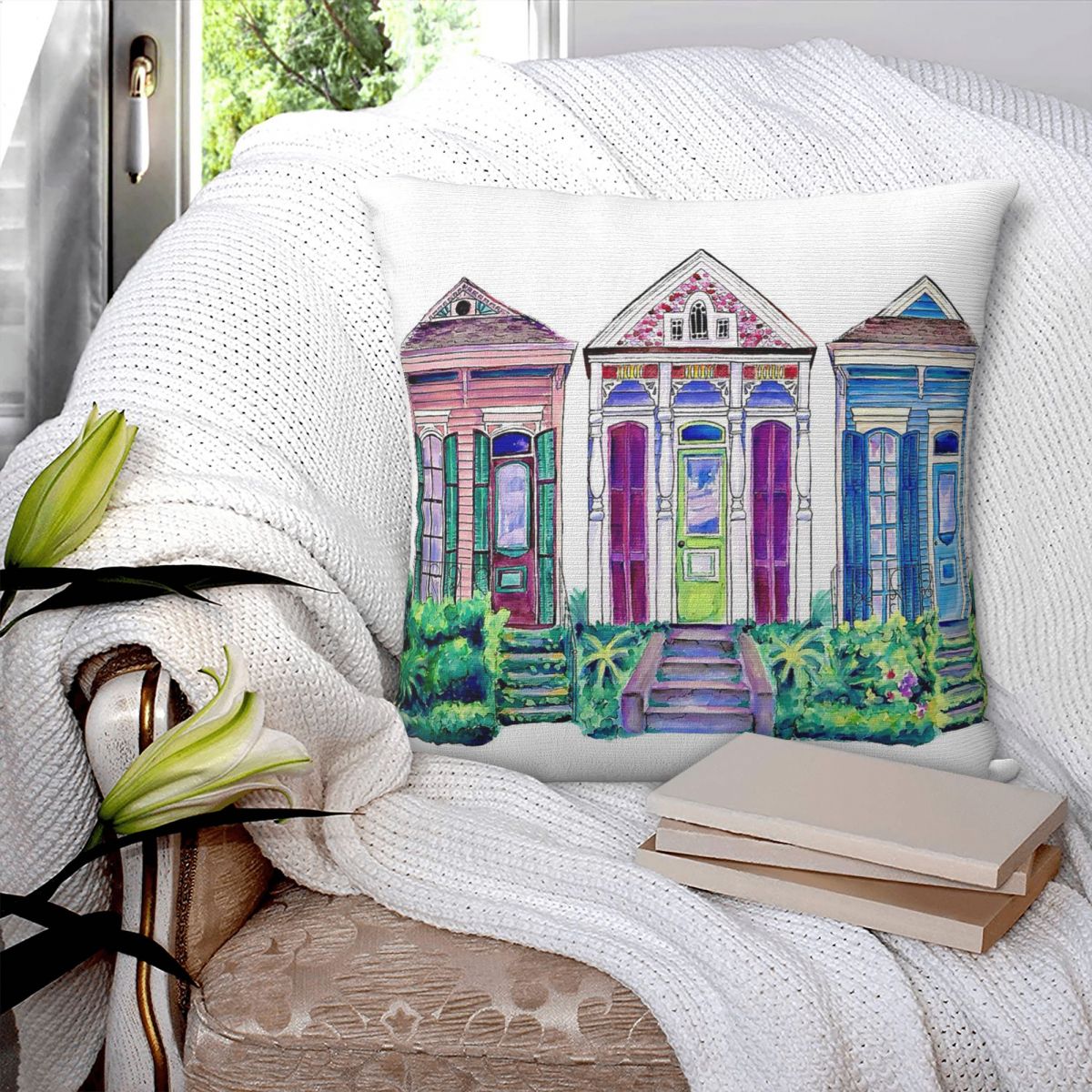 New Orleans Shotgun Houses Squ - Home Decor New Orleans 评论和价格