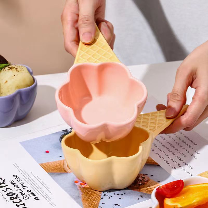 Ice Cream Shaped Ceramic Bowl  - Ceramic Trinket Dish 评论和价格