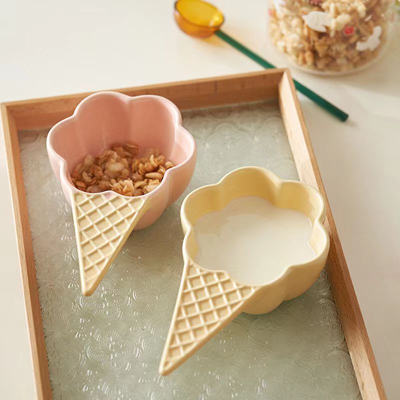 Ice Cream Shaped Ceramic Bowl  - Ceramic Trinket Dish 评论和价格