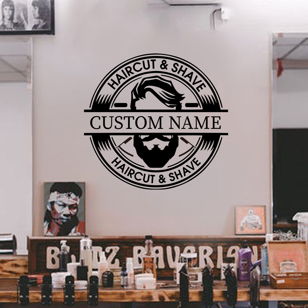 1PC Cartoon Hairdressing Custo - Home Decor Wall Tiles 评论和价格