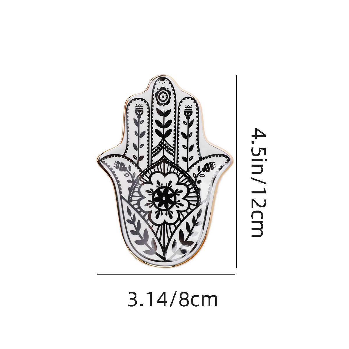 Ceramic Hand Trinket Dish, Sma - Ceramic Trinket Dish 评论和价格