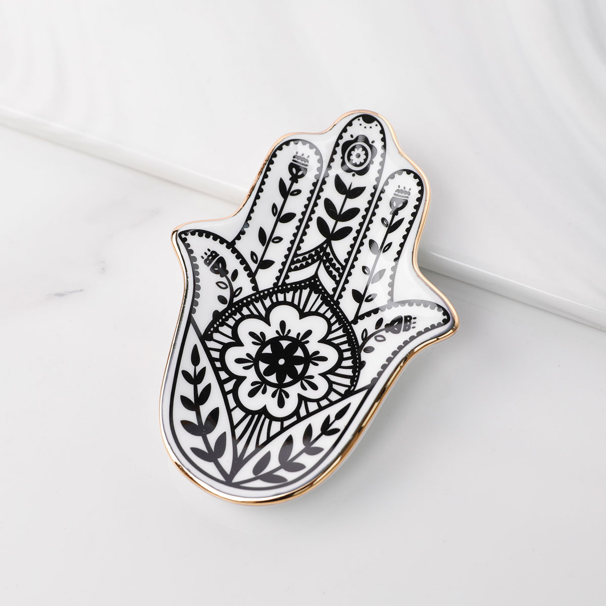 Ceramic Hand Trinket Dish, Sma - Ceramic Trinket Dish 评论和价格