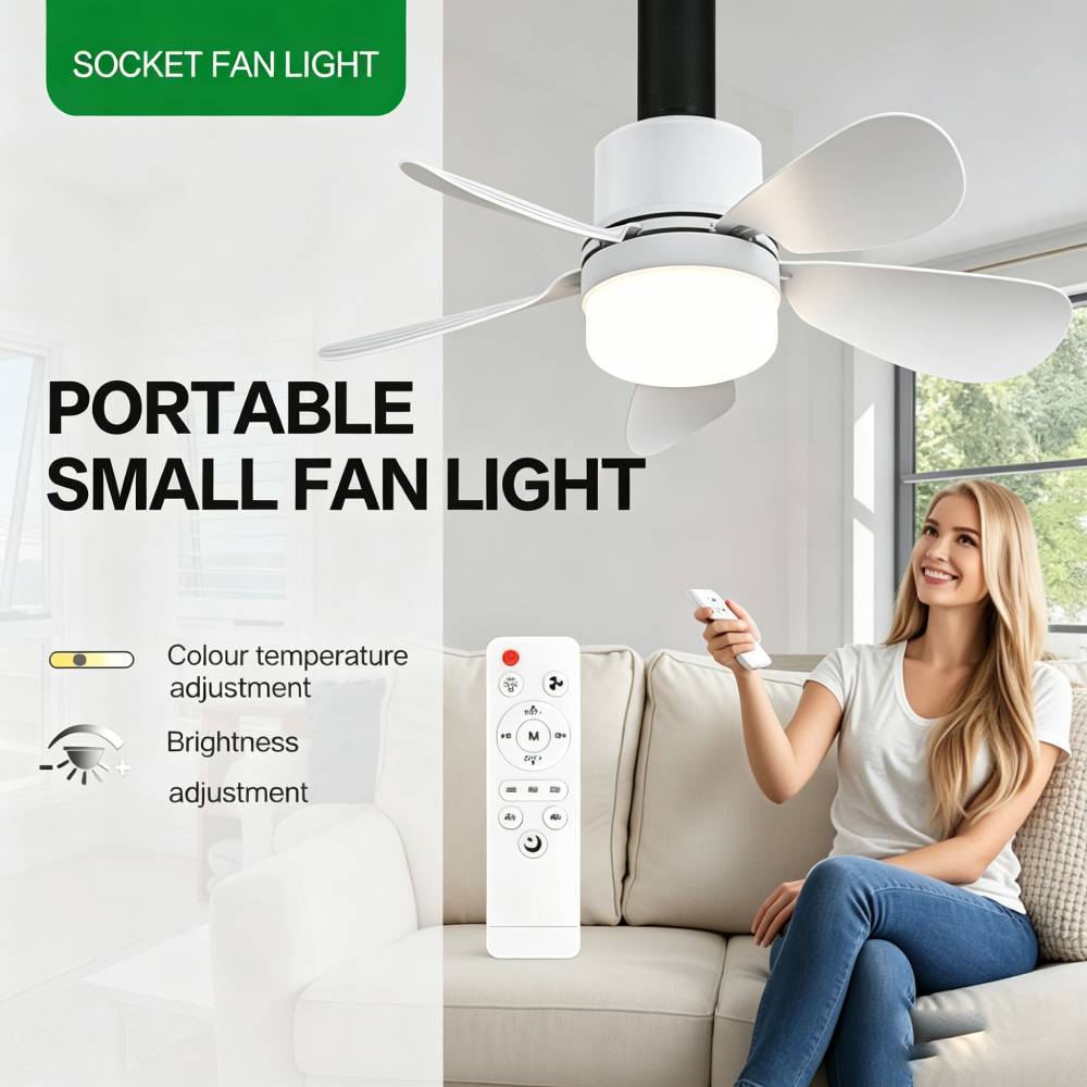Socket Fan Light with Remote,  - Home Decor Light 评论和价格