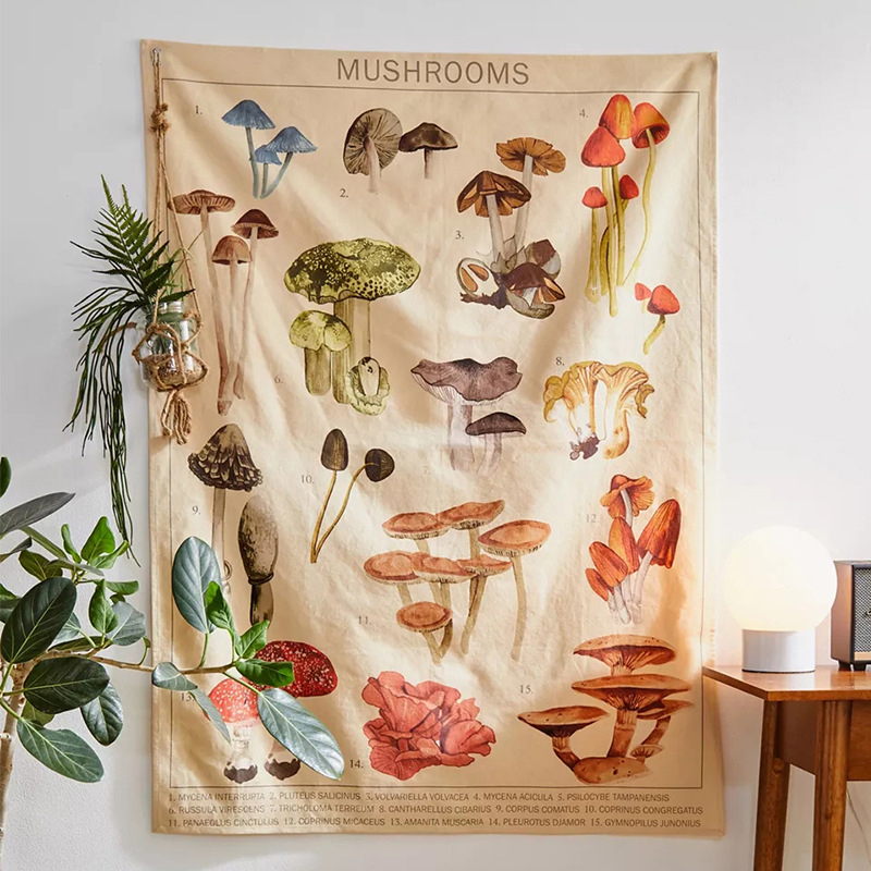 Psychedelic Mushroom Tapestry  - Home Decor Hippie 评论和价格