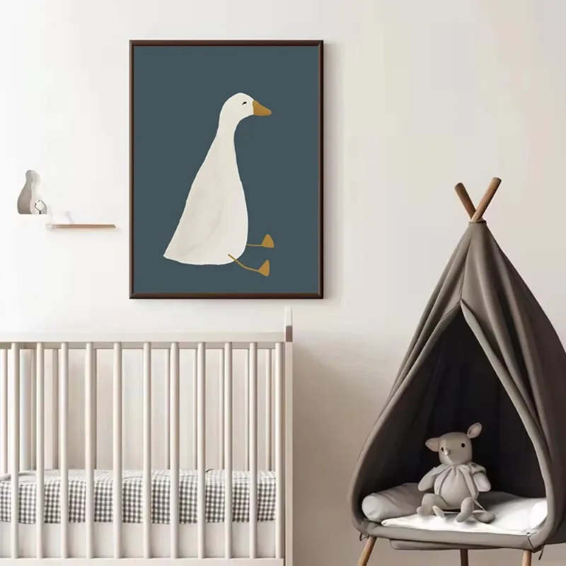 Pink Bow Goose Hat Mother Duck - Home Decor Duck 评论和价格