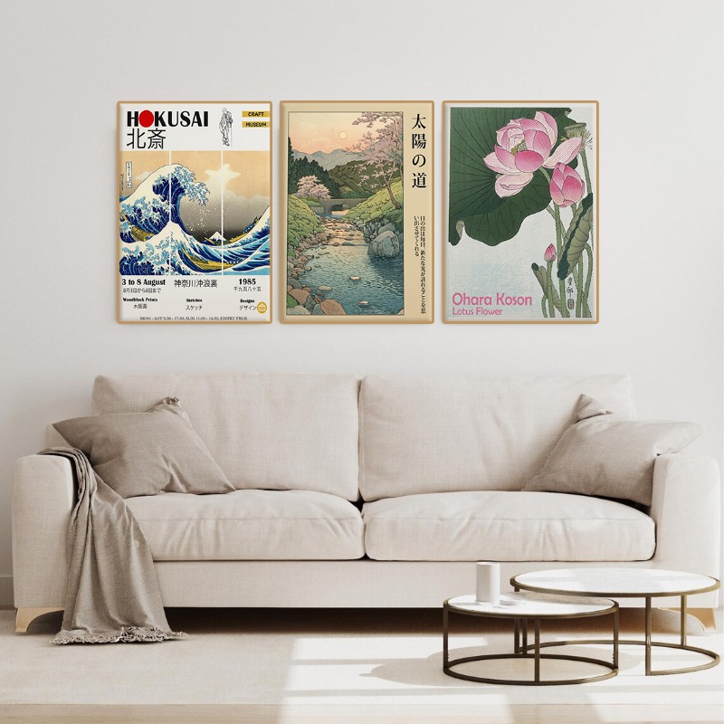 Vintage Japanese Tokyo Exhibit - Home Decor Japandi Style 评论和价格