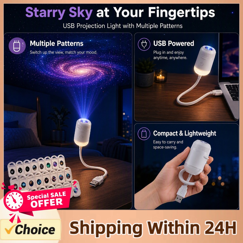 USB Starry Sky Projector Lamp  - Home Decor Light 评论和价格