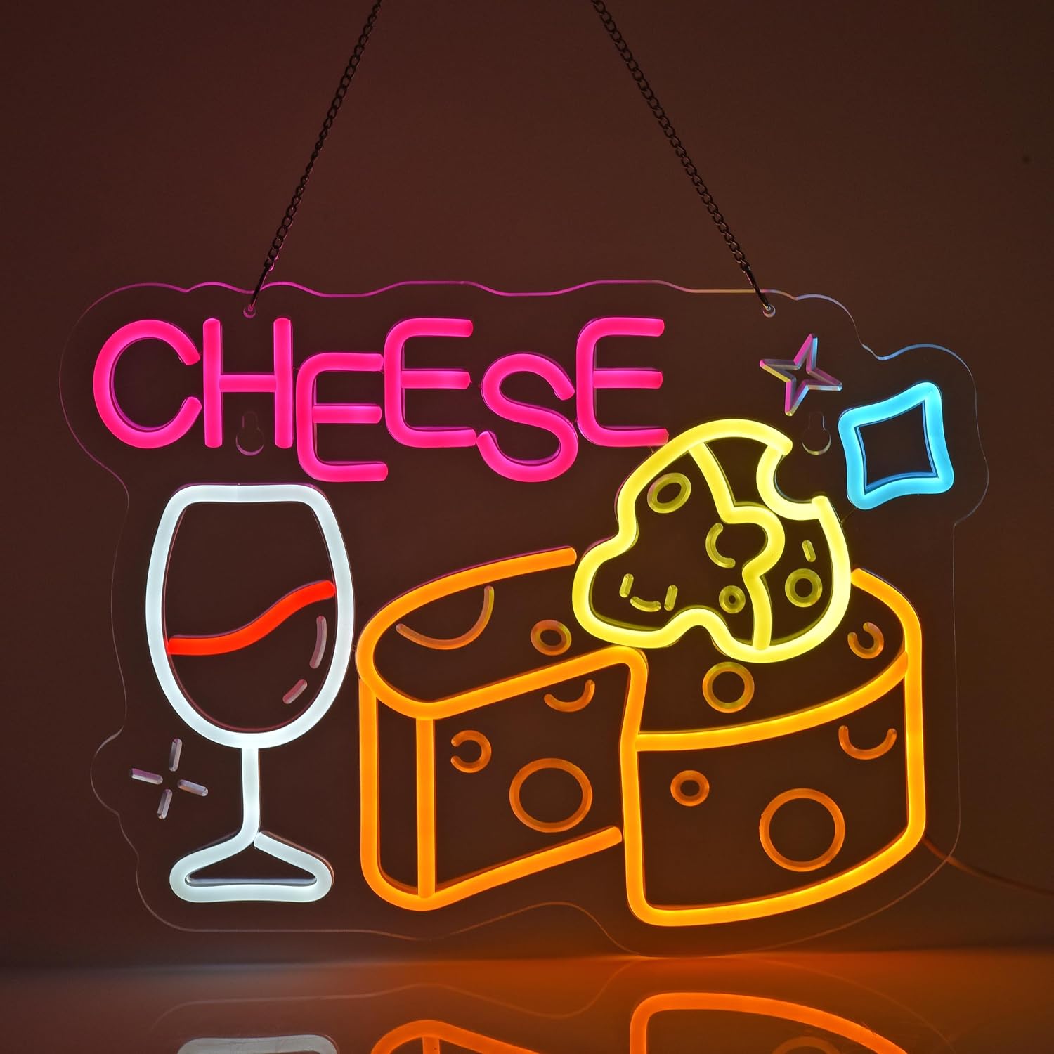 Cheese Neon Sign, Neon Lights  - Home Decor Retail Stores 评论和价格
