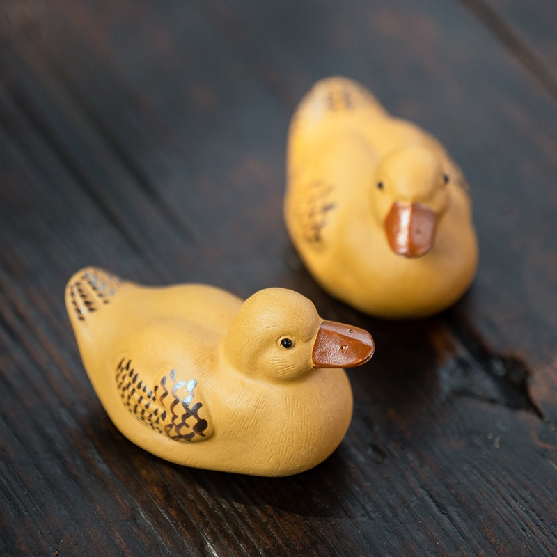 Handmade Yixing Zisha Cute Duc - Home Decor Duck 评论和价格