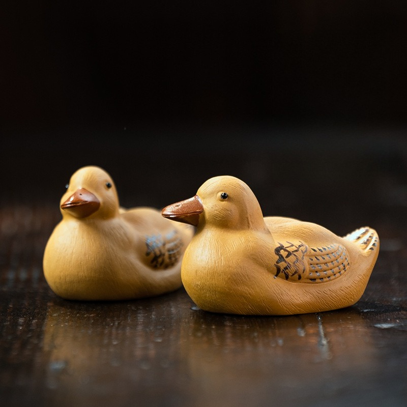 Handmade Yixing Zisha Cute Duc - Home Decor Duck 评论和价格
