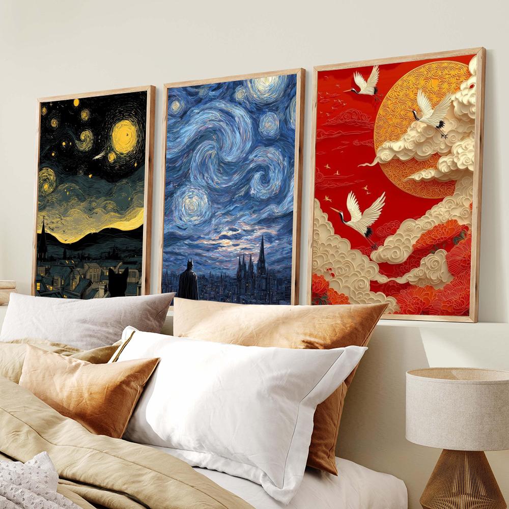Japandi style Oil Painting Lan - Home Decor Japandi Style 评论和价格