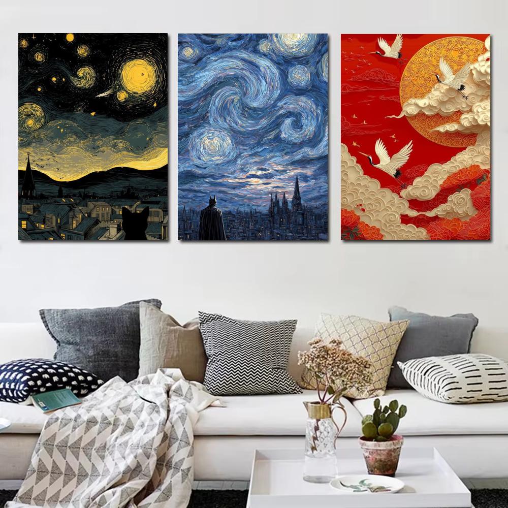 Japandi style Oil Painting Lan - Home Decor Japandi Style 评论和价格