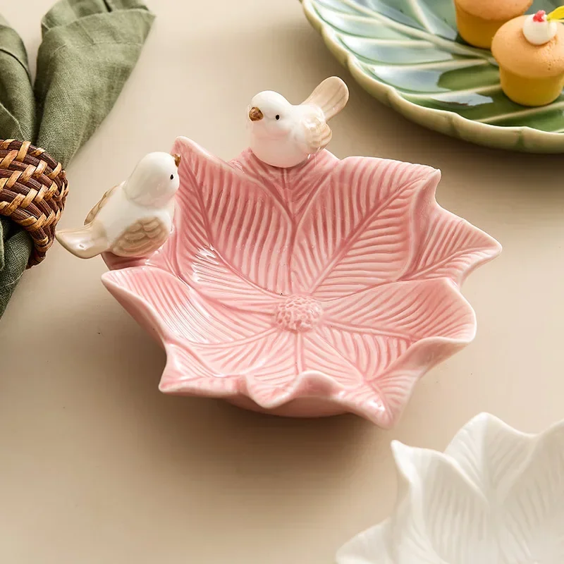 Cute Bird Tray Ceramic Jewelry - Ceramic Trinket Dish 评论和价格