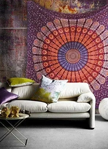 Hippie Mandala Tapestrys India - Home Decor Hippie 评论和价格