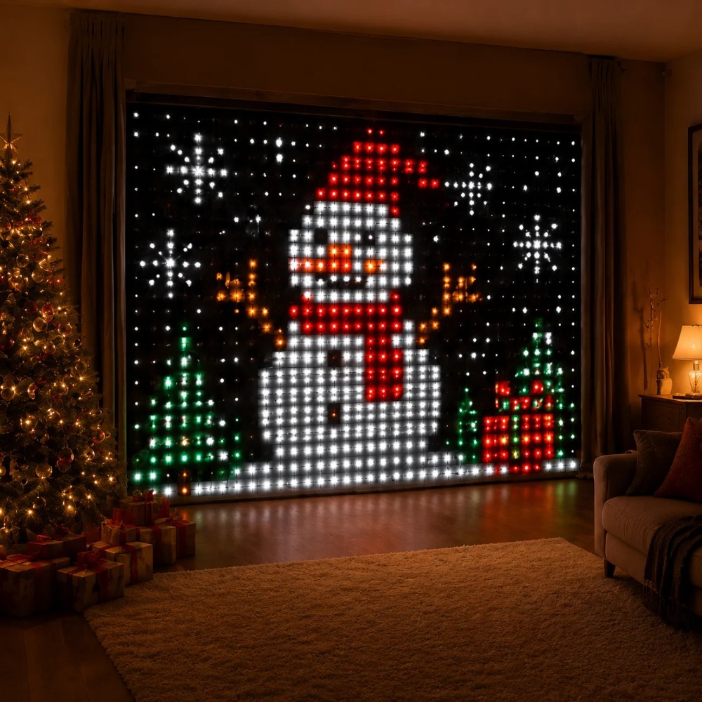 LED Pixel Curtain Lights Bluet - Home Decor Light 评论和价格