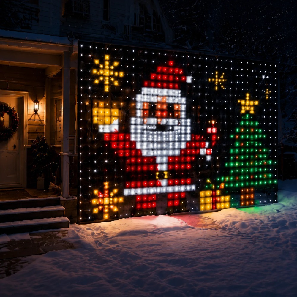 LED Pixel Curtain Lights Bluet - Home Decor Light 评论和价格