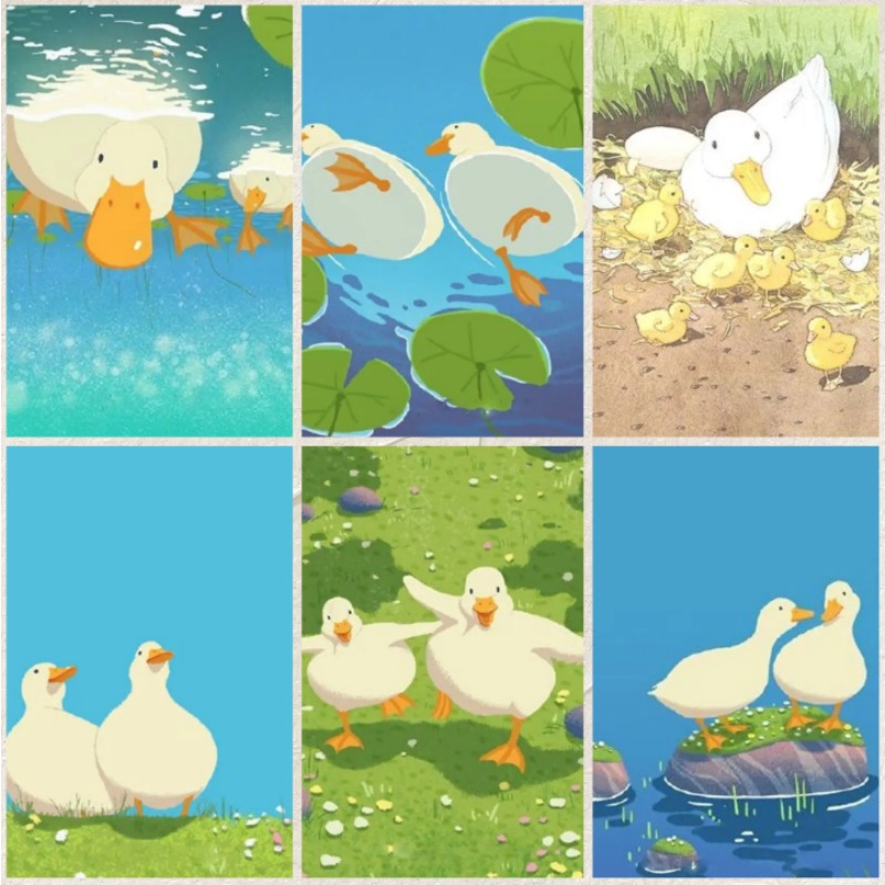 Cartoon Duck Animal Wall Art P - Home Decor Duck 评论和价格