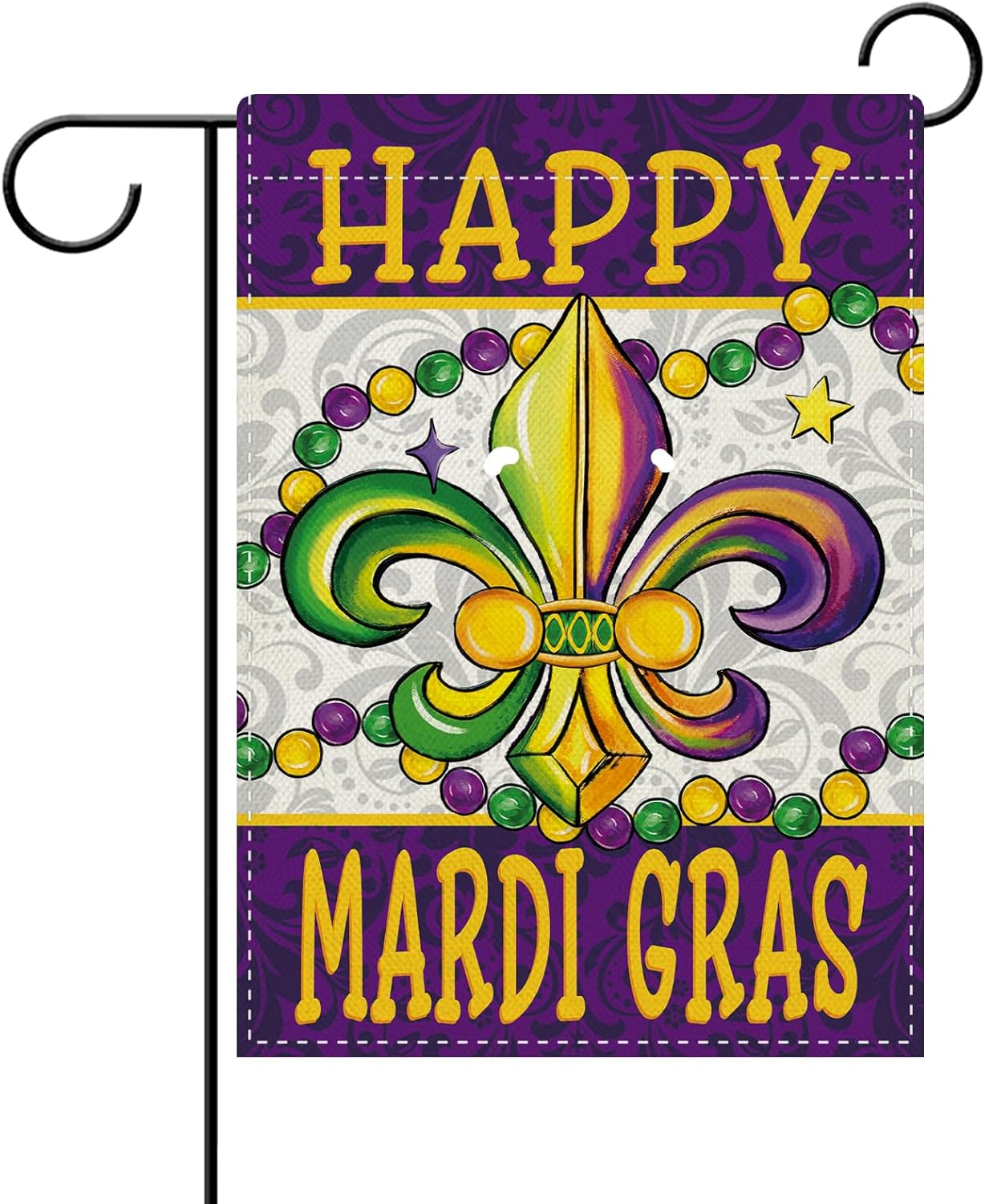 Dyrenson Happy Mardi Gras Fleu - Home Decor New Orleans 评论和价格