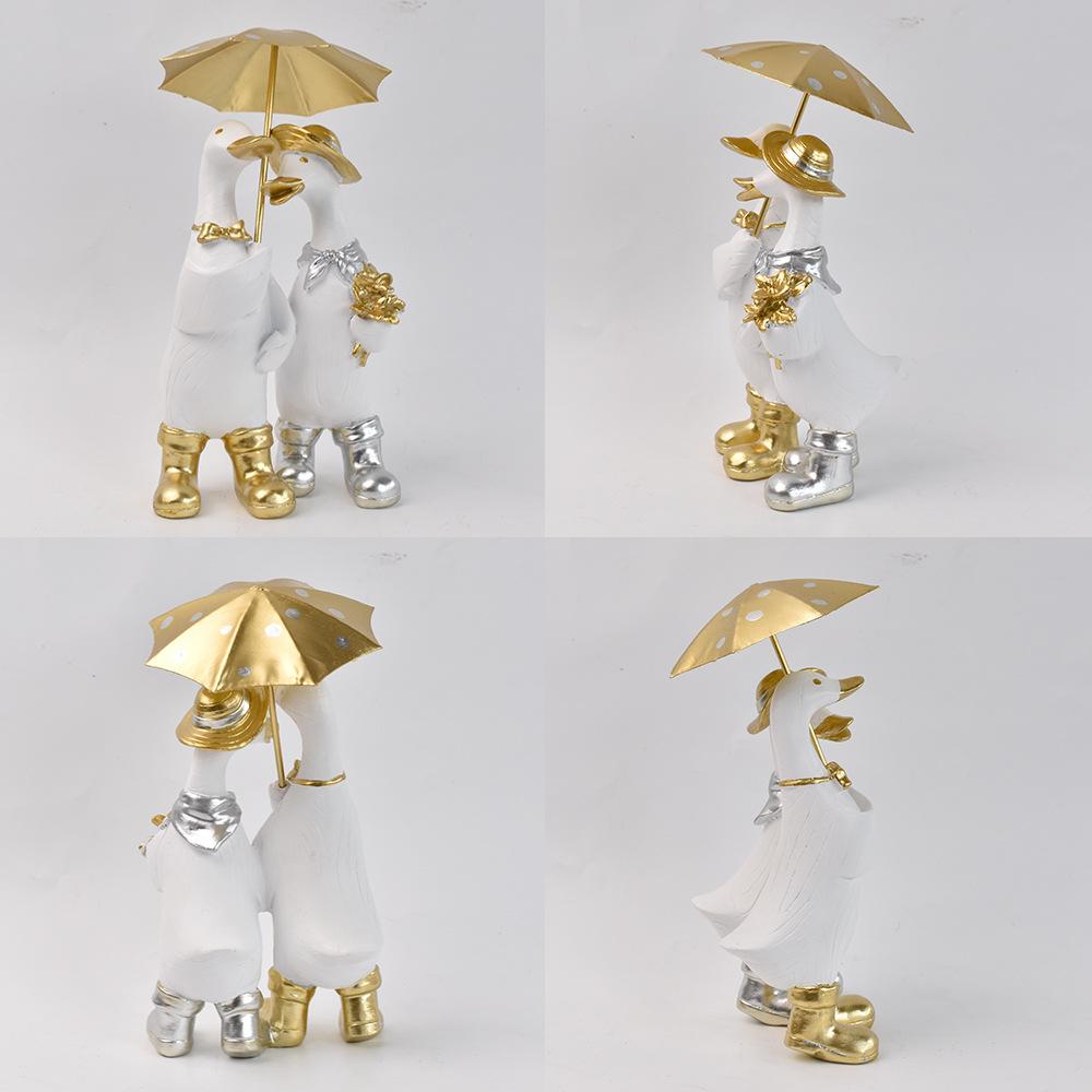 Lifelike Duck Statue Resin Ani - Home Decor Duck 评论和价格