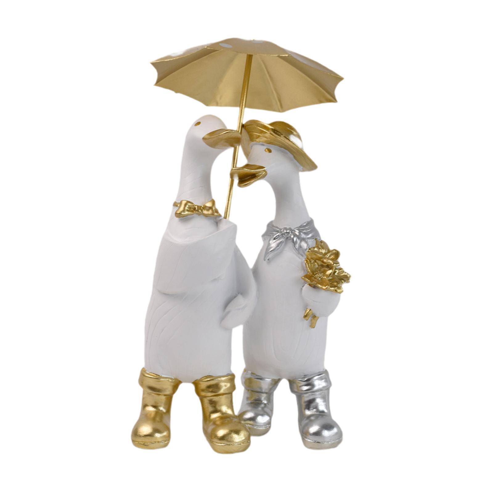 Lifelike Duck Statue Resin Ani - Home Decor Duck 评论和价格