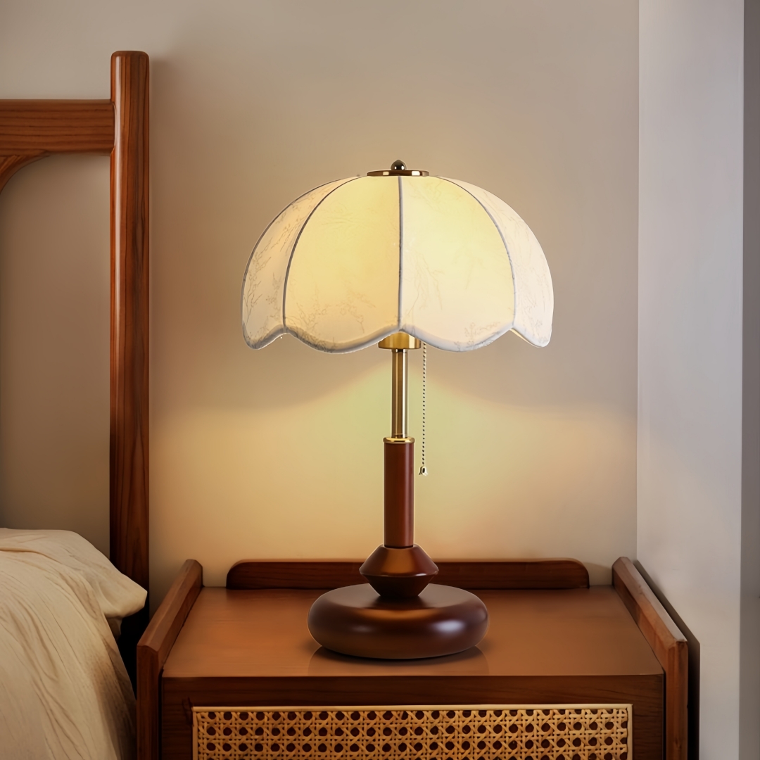 Vintage Scalloped Dome Table L - Home Decor Light 评论和价格