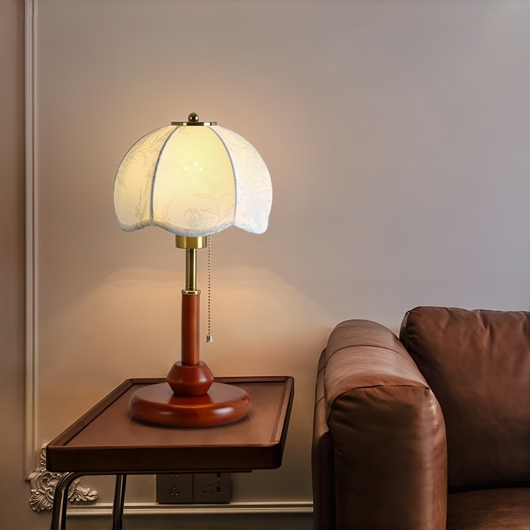 Vintage Scalloped Dome Table L - Home Decor Light 评论和价格