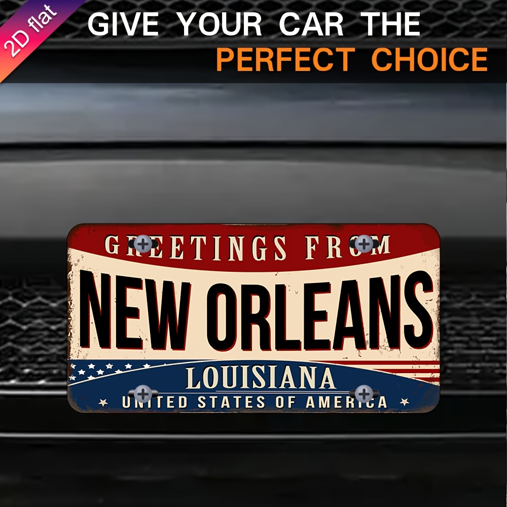 Aluminum License Plate Wall De - Home Decor New Orleans 评论和价格