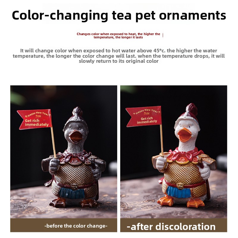 Color Changing Warrior Duck Te - Home Decor Duck 评论和价格