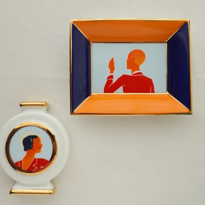 Art Deco style ceramic jewelry - Ceramic Trinket Dish 评论和价格