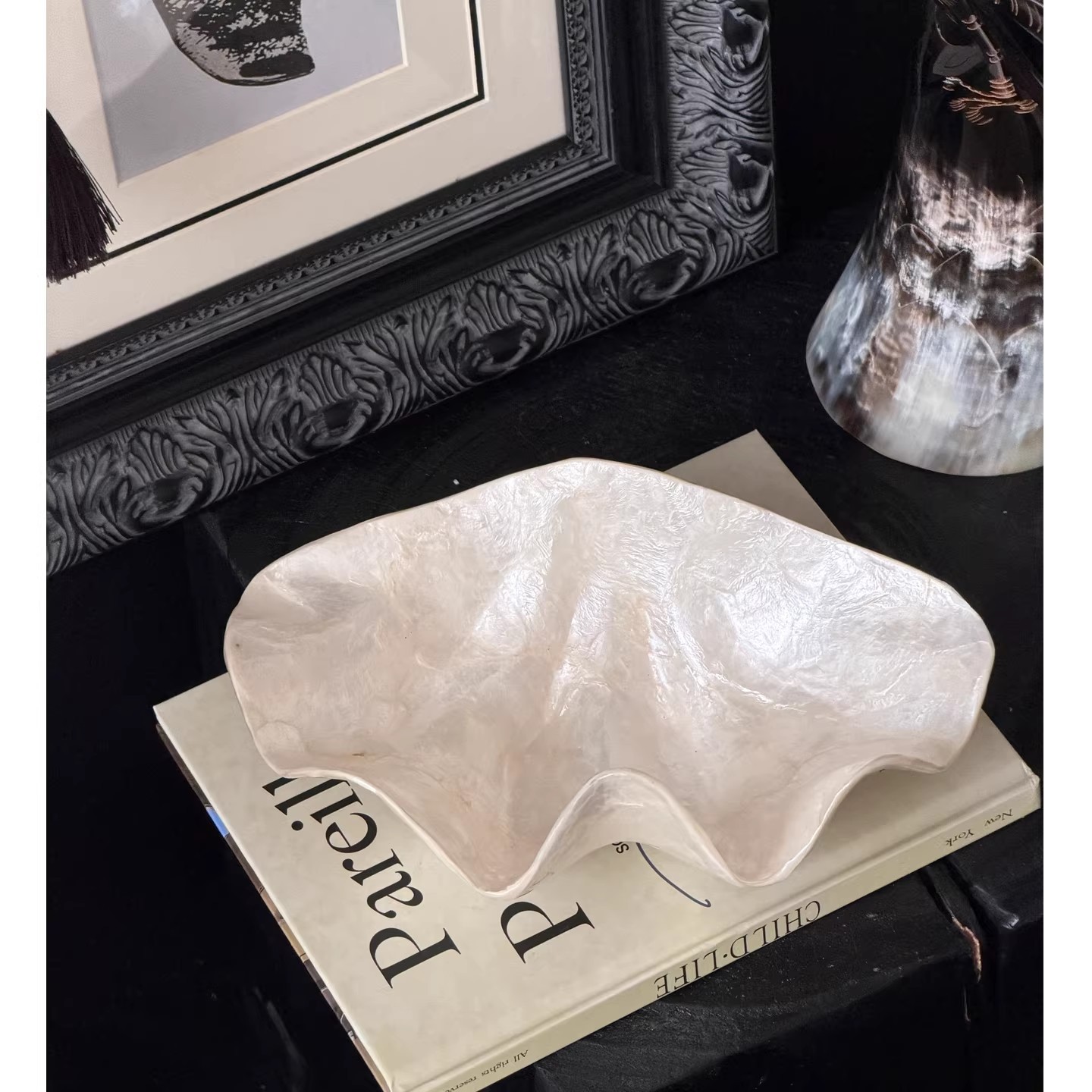 Shell Tray Simulated Shell Bow - Ceramic Trinket Dish 评论和价格