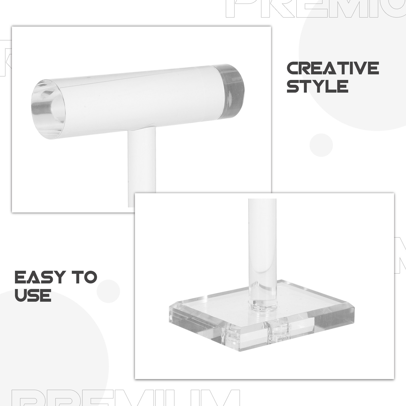 Crystal Clear Acrylic Bracelet - Home Decor Retail Stores 评论和价格