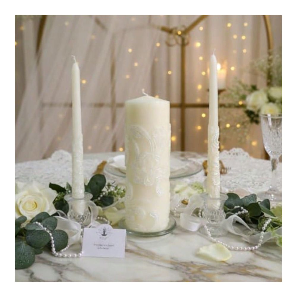 Inch High Cream Wedding Unity  - Home Decor Event 评论和价格