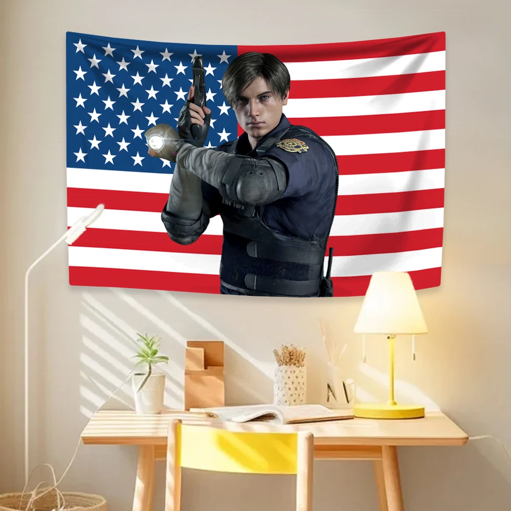 Leon Kennedys American Flag Ta - Home Decor Hippie 评论和价格