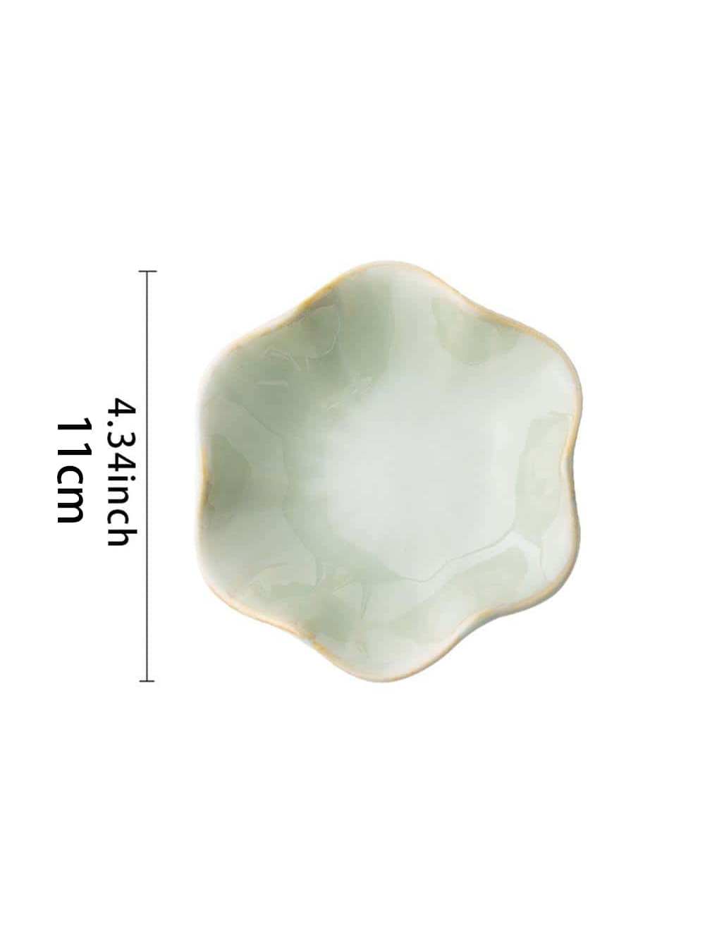 1 pc Ceramic petal shaped jewe - Ceramic Trinket Dish 评论和价格
