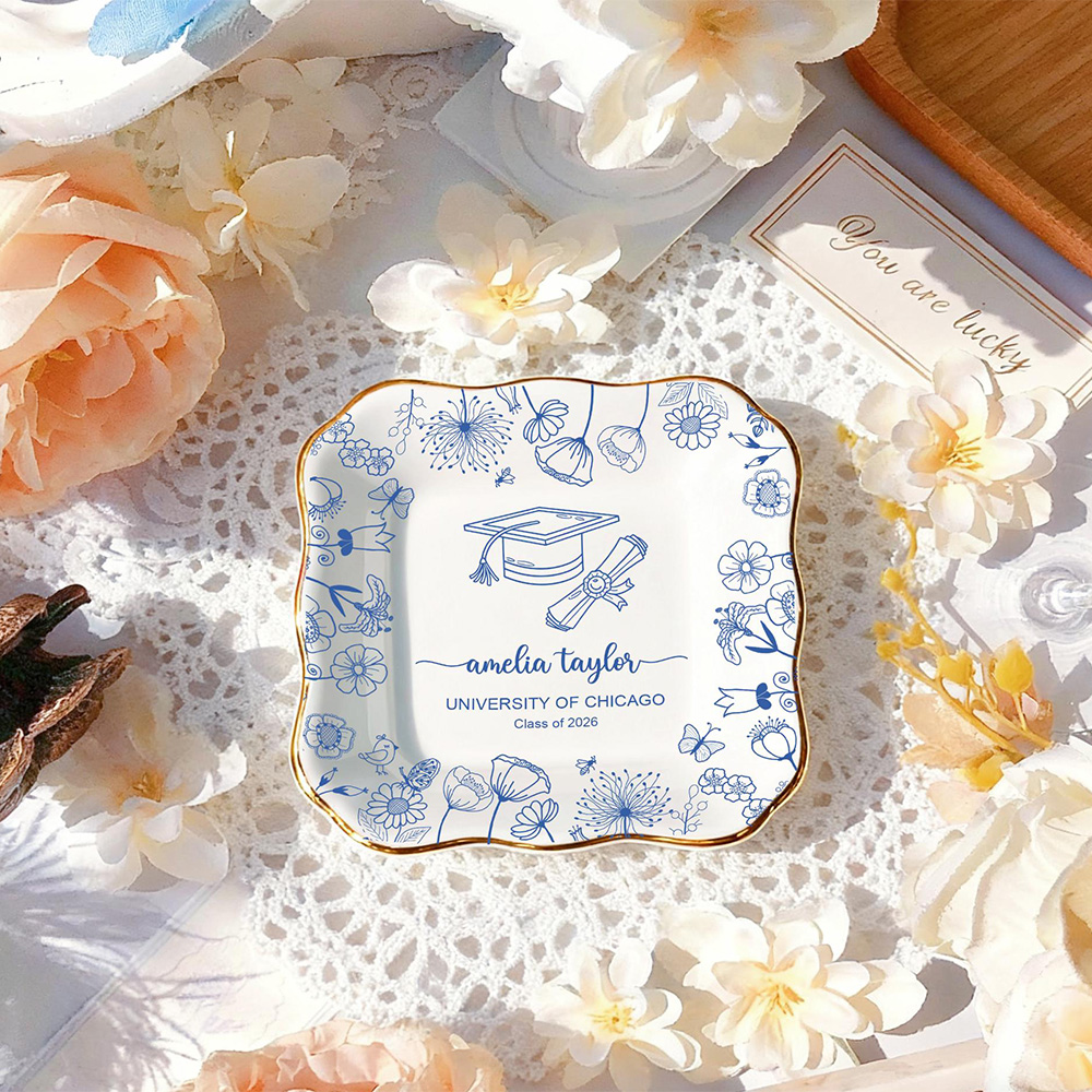 Personalised Bestie Photo Trin - Ceramic Trinket Dish 评论和价格