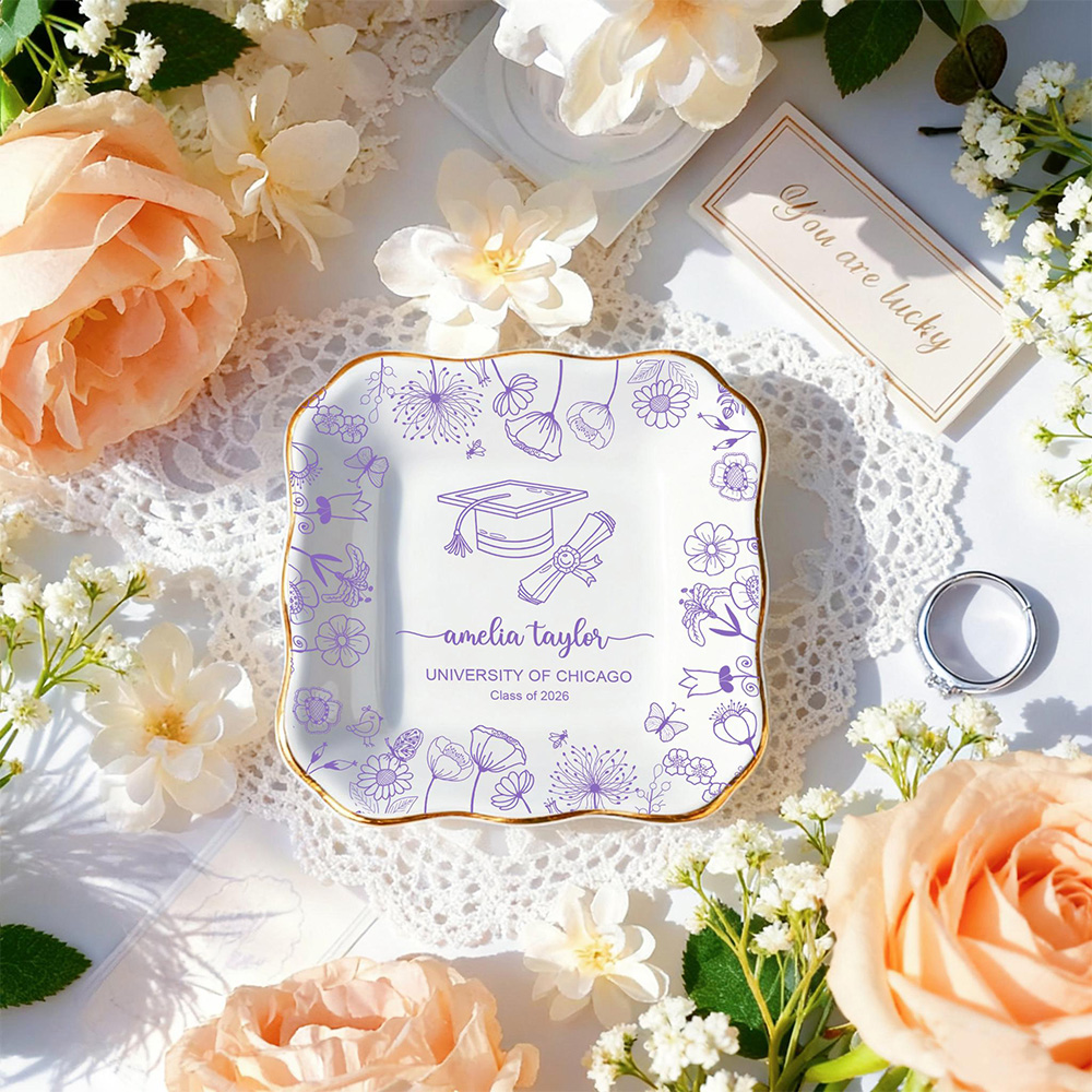 Personalised Bestie Photo Trin - Ceramic Trinket Dish 评论和价格