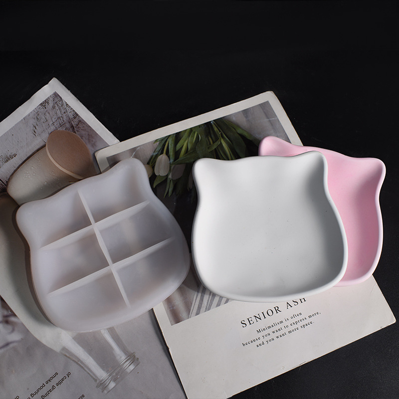 Plaster Cat Dish Mold Kitten T - Ceramic Trinket Dish 评论和价格