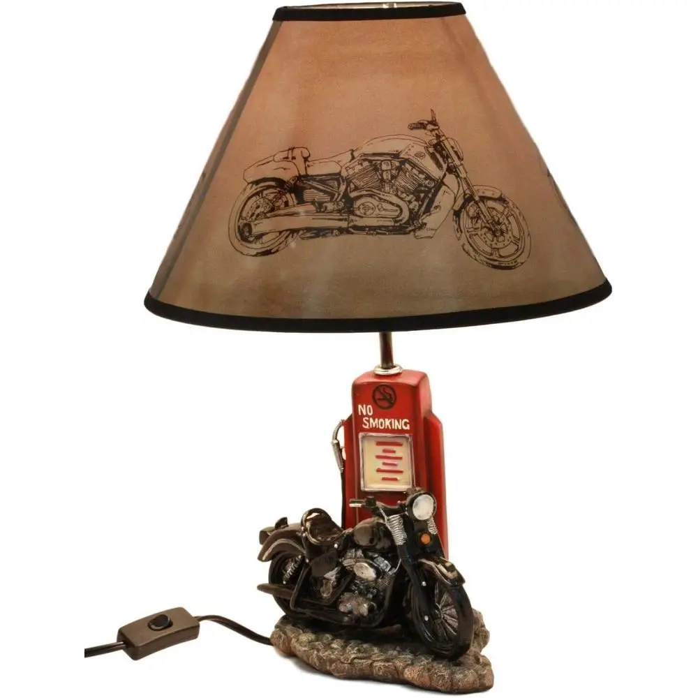 Vintage Retro Black Motorcycle - Home Decor Theme 评论和价格