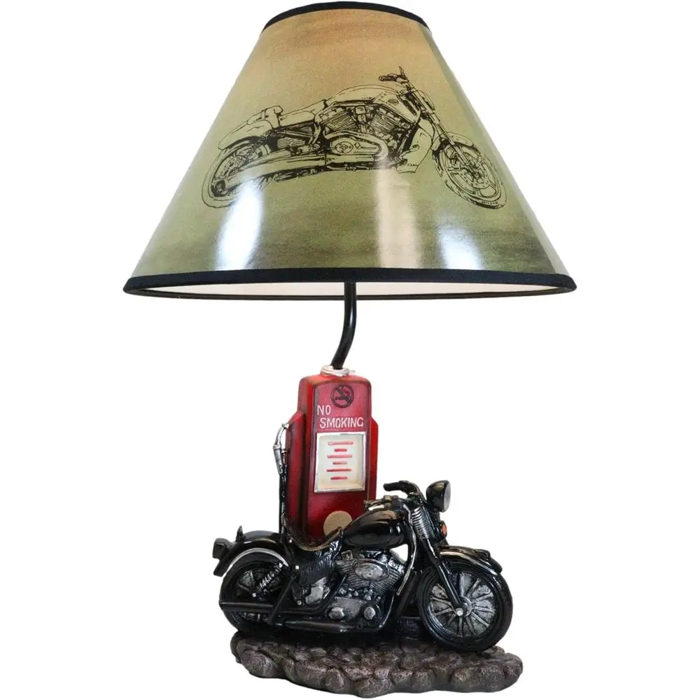 Vintage Retro Black Motorcycle - Home Decor Theme 评论和价格