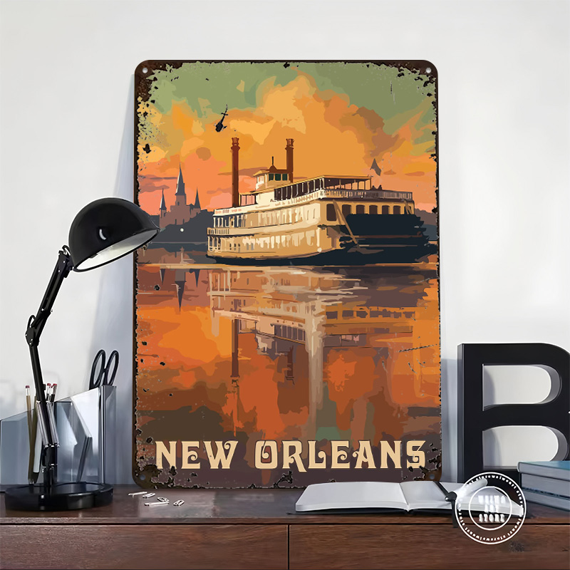 Travel to New Orleans Printed  - Home Decor New Orleans 评论和价格