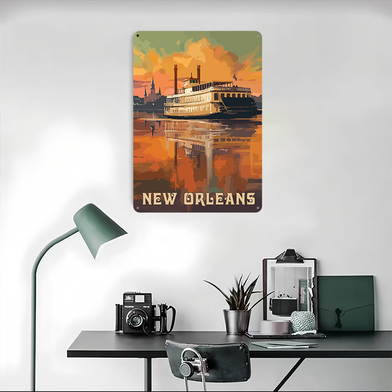 Travel to New Orleans Printed  - Home Decor New Orleans 评论和价格