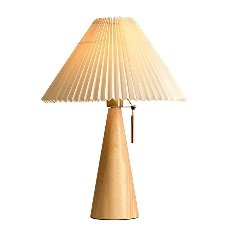 Retro Pleated Table Lamp Nordi - Home Decor Light 评论和价格
