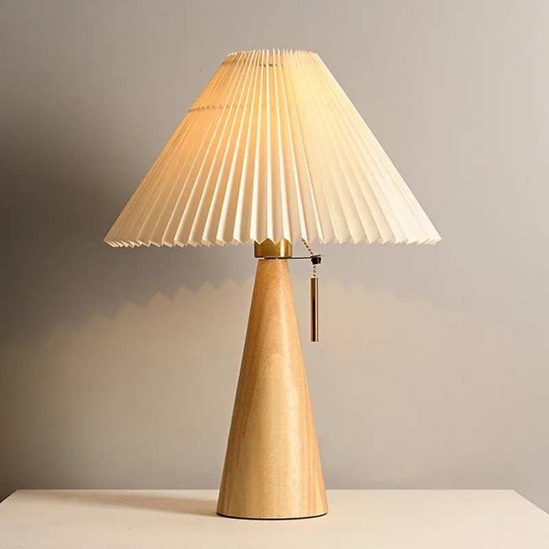 Retro Pleated Table Lamp Nordi - Home Decor Light 评论和价格