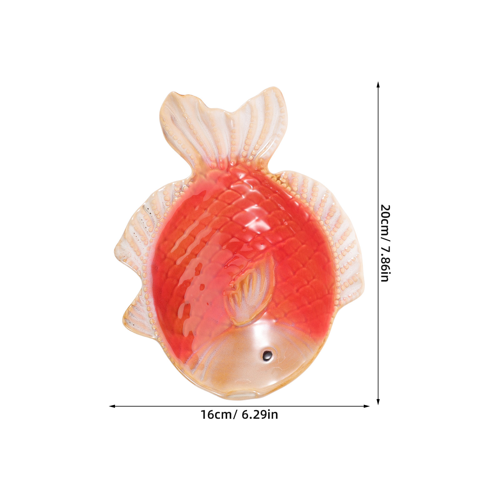 Fish Shape Ceramic Jewelry Hol - Ceramic Trinket Dish 评论和价格